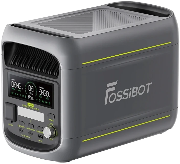 FOSSIBOT F1800 1800W įkrovimo stotelė (pilka)