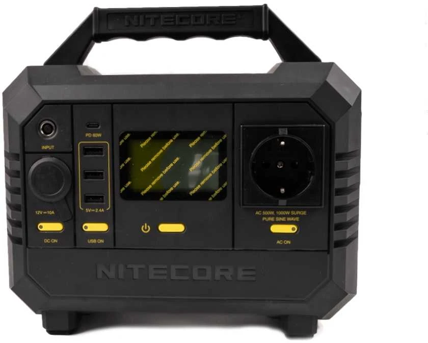Nešiojama energijos stotis - Nitecore NES500 518Wh AC USB DC Juoda