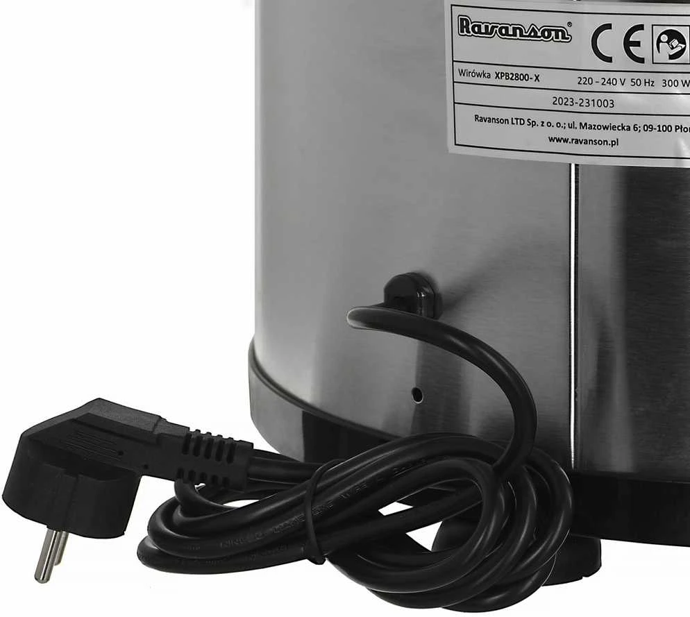 Skalbimo mašina Spin dryer Ravanson XPB2800-X (6kg; inox)