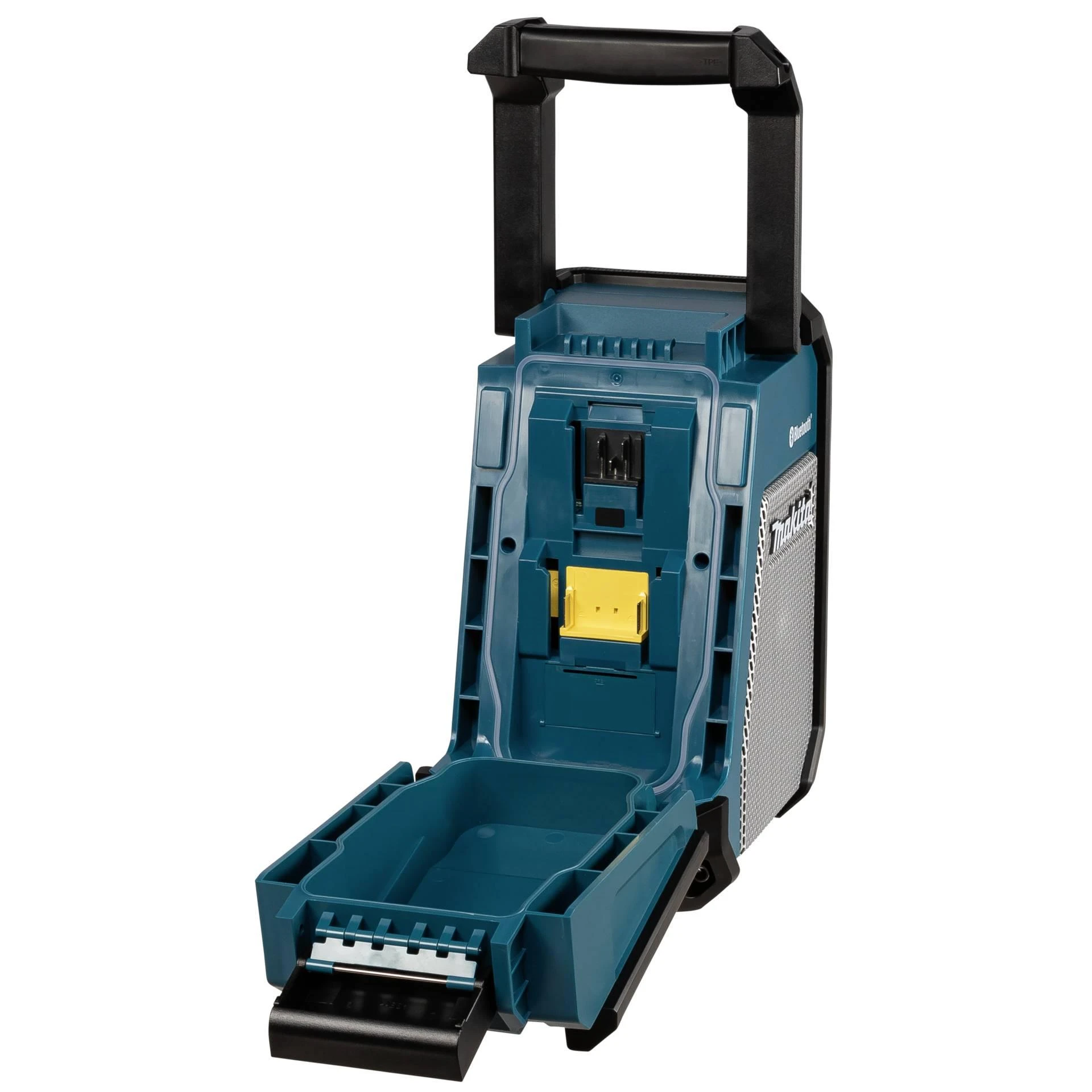 Makita DMR115 Radijas, CXT (12V Max (10,8V) / LXT (18V) baterijos, Žemųjų dažnių garsiakalbis, Bluetooth ir USB, DAB/DAB+