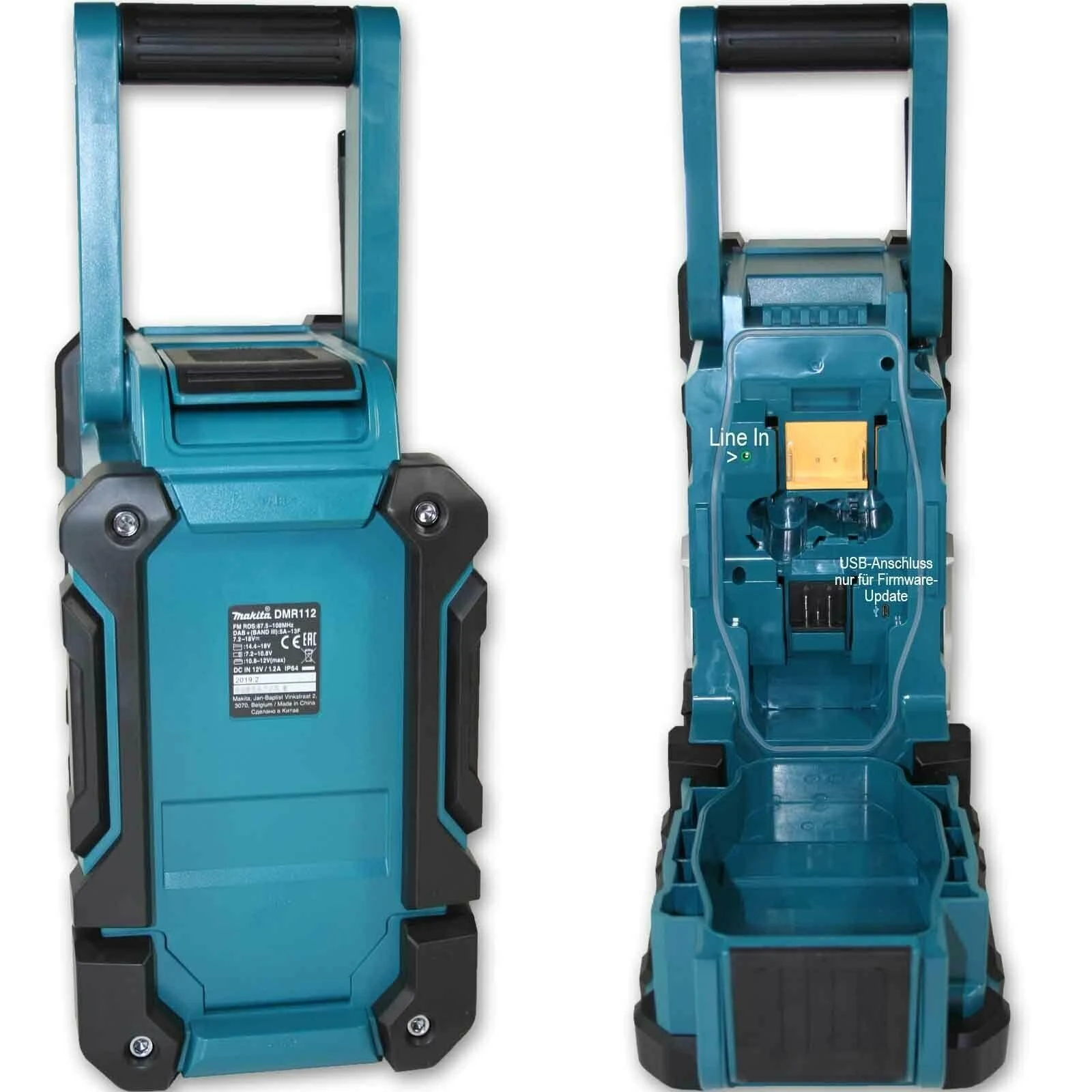 Makita Darbo vietos radijas DMR112 DAB+, Bluetooth 