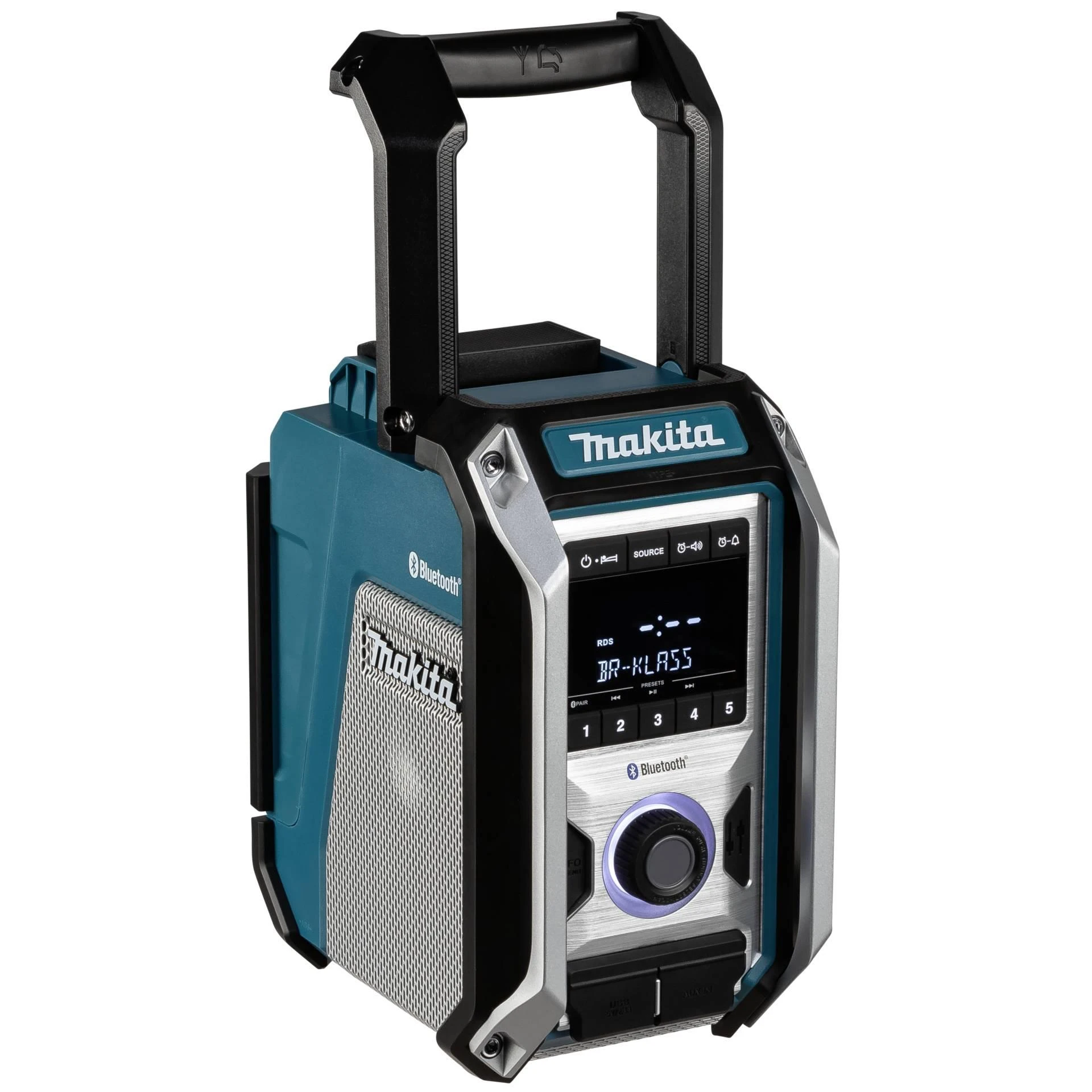 Makita DMR115 Radijas, CXT (12V Max (10,8V) / LXT (18V) baterijos, Žemųjų dažnių garsiakalbis, Bluetooth ir USB, DAB/DAB+