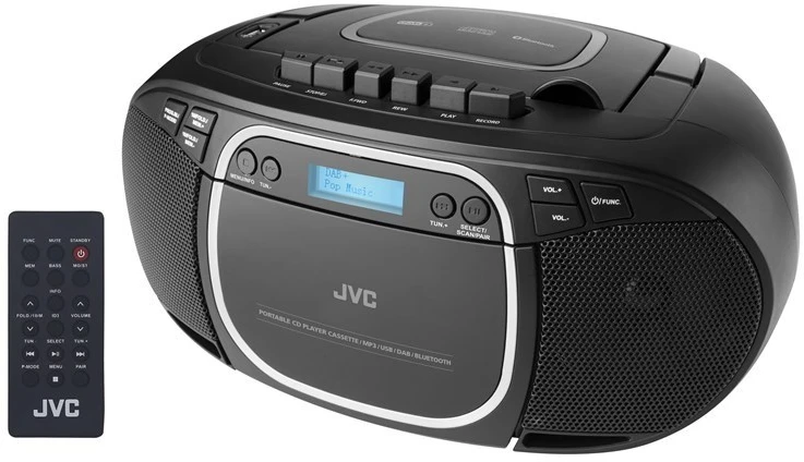 JVC RC-E561B-DAB CD grotuvas Portable CD grotuvas Juodas