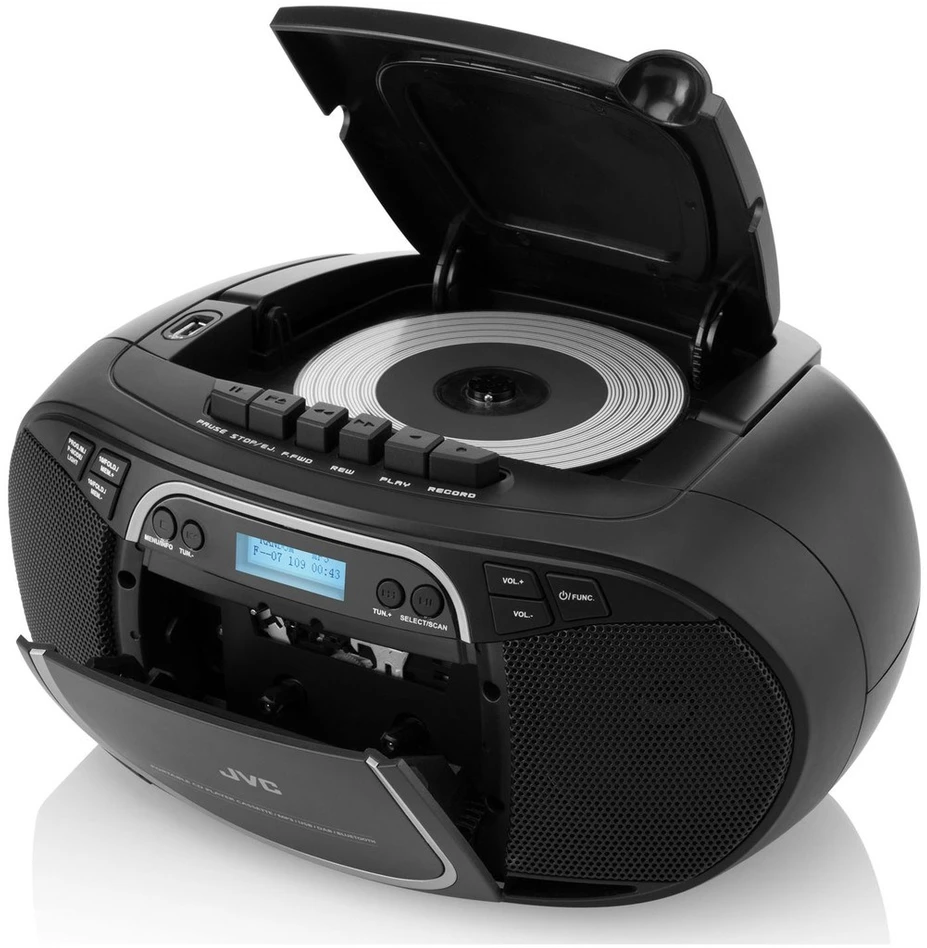 JVC RC-E561B-DAB CD grotuvas Portable CD grotuvas Juodas