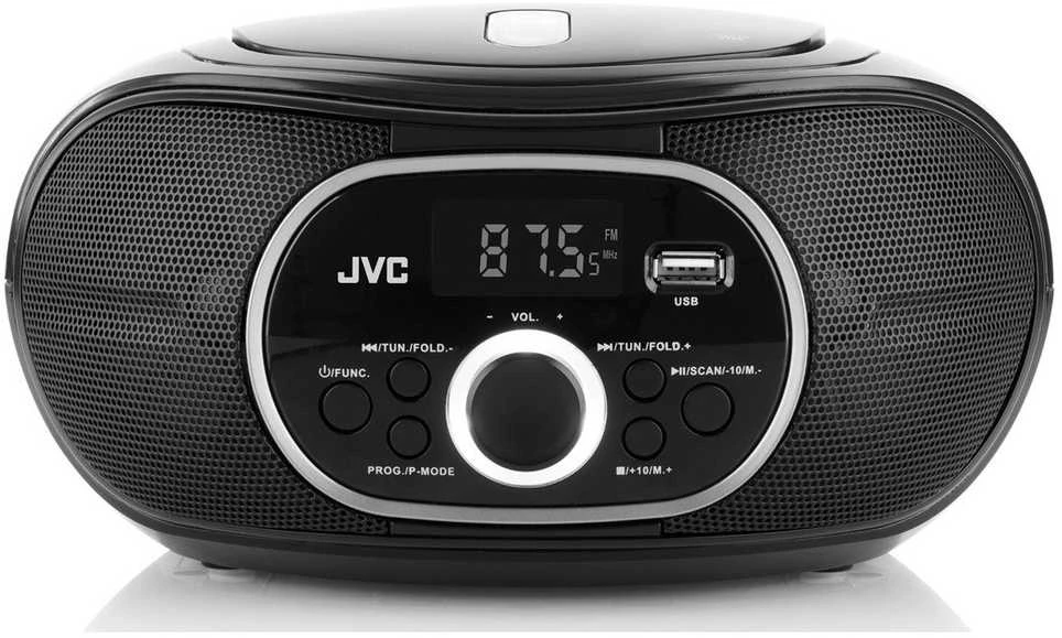 Nešiojamas CD Grotuvas - JVC RD-E221B Boombox Kasetė Juodas