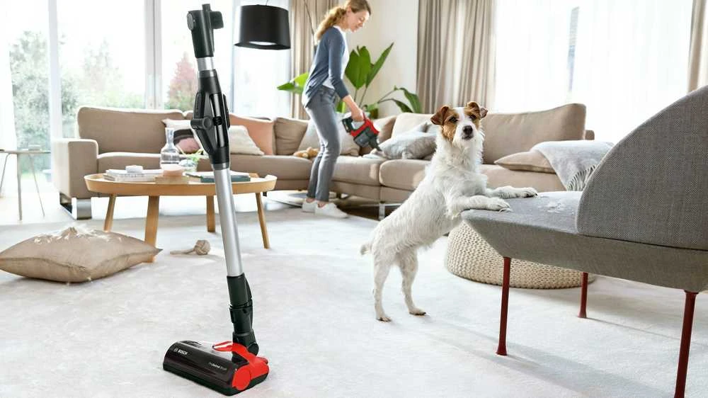 Bosch Įkraunamasis dulkių siurblys Unlimited 7 ProAnimal, Raudonos spalvos (BCS711PET)