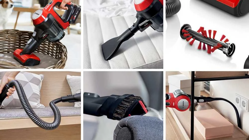 Bosch Įkraunamasis dulkių siurblys Unlimited 7 ProAnimal, Raudonos spalvos (BCS711PET)