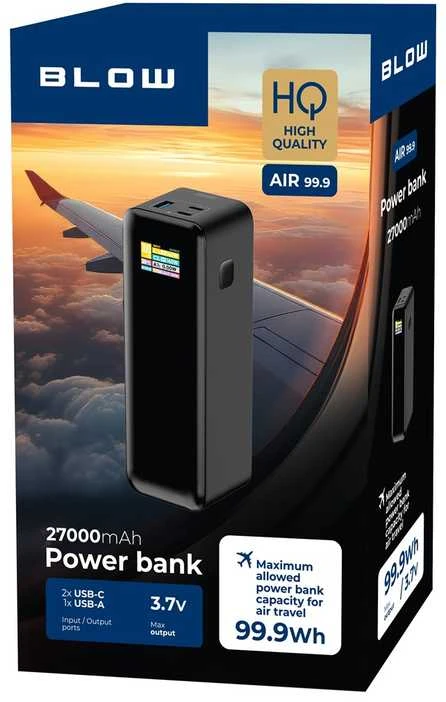 Blow Išorinė baterija 30000mAh PD PB30B juoda