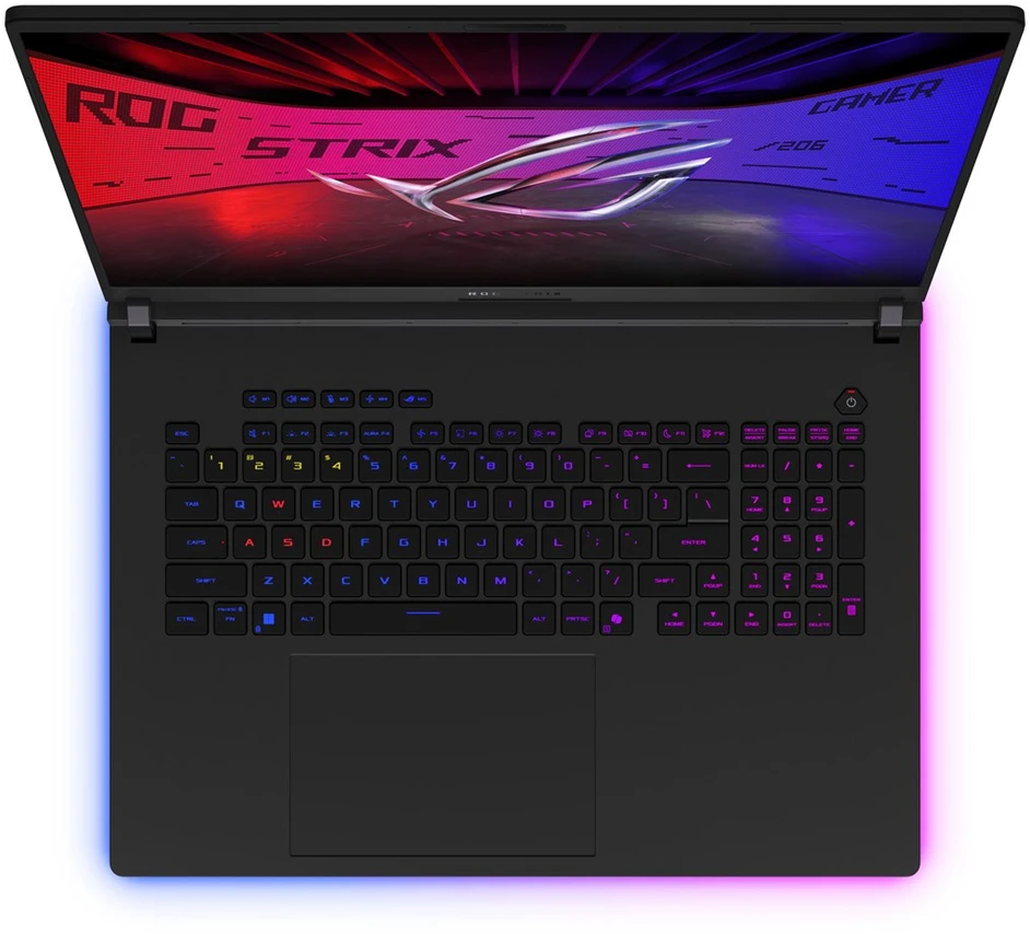 ASUS ROG Strix SCAR 18 G835LXG-U9644X Ultra 9 290HX 18.0"4K 240Hz Mini LED 1600nits AG 64GB DDR5 6400 SSD(2TB+2TB) GeForce RTX 5090 24GB WLAN+BT LAN Cam1080p+IR 90WHrs W11Pro Aluminum Off Juodas