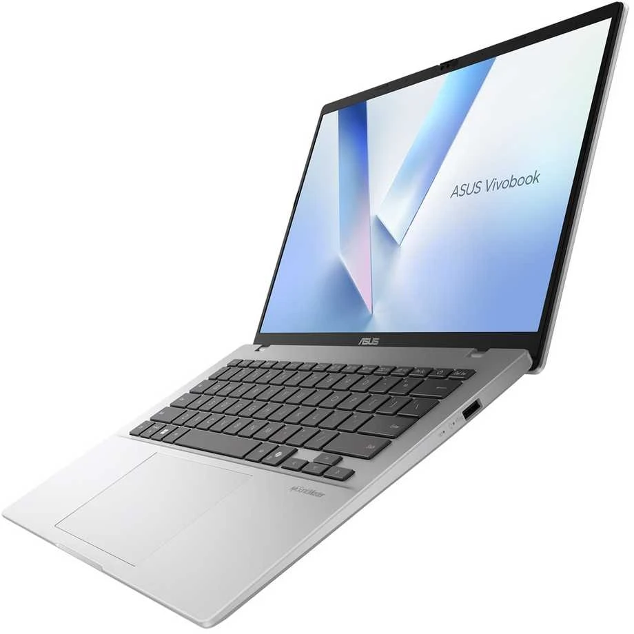 Nešiojamas kompiuteris ASUS Vivobook 14-M1407GA-LY012W Ryzen AI 7-445 14.0" WUXGA IPS lygio 60Hz 300nits AG 16GB DDR5 SSD512 Cam1080 42WHrs Win11 Vėsus Sidabrinis