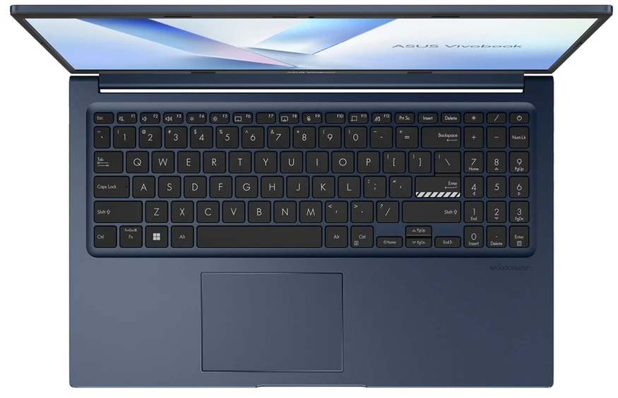 Nešiojamas kompiuteris ASUS Vivobook 15 X1504VA-BQ4295W Core 7 150U 15.6" FHD IPS lygio panelė 60Hz 250 nitų AG 16GB DDR5 512GB SSD Intel Graphics 720p internetinė kamera 42 WHrs Windows 11 Tyli veikimo funkcija Mėlyna