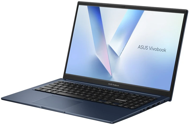 Nešiojamas kompiuteris ASUS Vivobook 15 X1504VA-BQ4295W Core 7 150U 15.6" FHD IPS lygio panelė 60Hz 250 nitų AG 16GB DDR5 512GB SSD Intel Graphics 720p internetinė kamera 42 WHrs Windows 11 Tyli veikimo funkcija Mėlyna