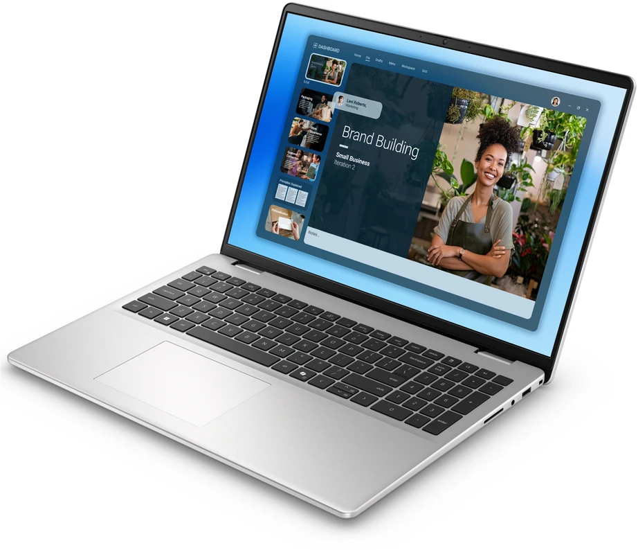Nešiojamas kompiuteris Dell 16 DC16251 / Core 5 -120U / 16 GB / 512 SSD / 16" FHD+ / Intel UHD / FgrPr / WLAN + BT / JAV Kb / 4 Cell / W11Home / Platinum Sidabrinis / 3 metų „Prosupport“