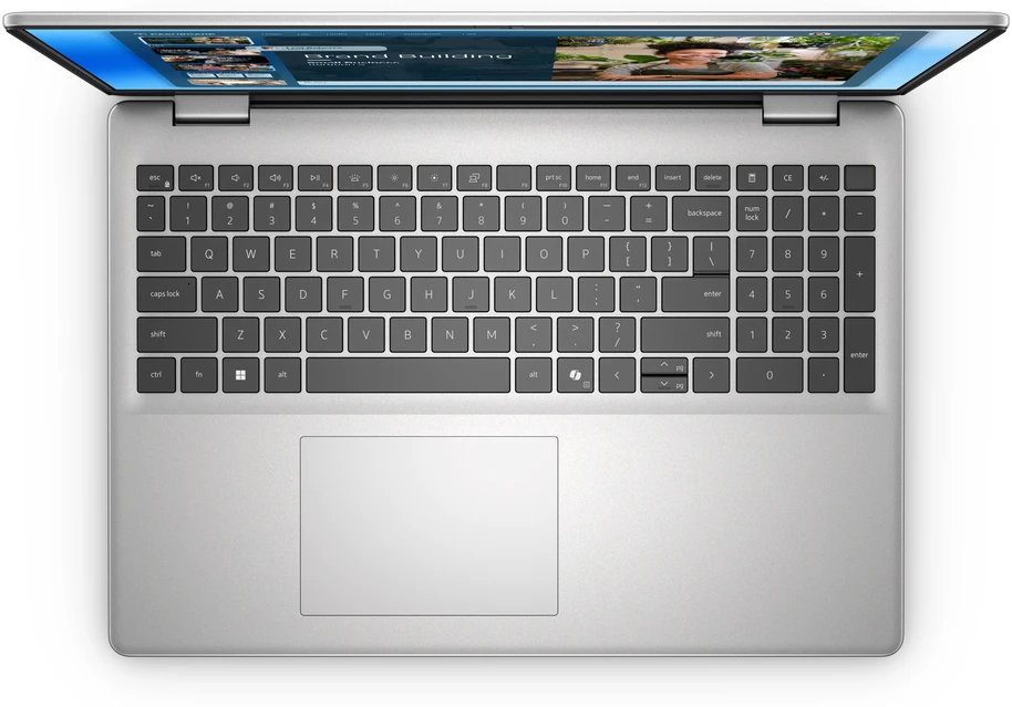 Nešiojamas kompiuteris Dell 16 DC16251 / Core 5 -120U / 16 GB / 512 SSD / 16" FHD+ / Intel UHD / FgrPr / WLAN + BT / JAV Kb / 4 Cell / W11Home / Platinum Sidabrinis / 3 metų „Prosupport“