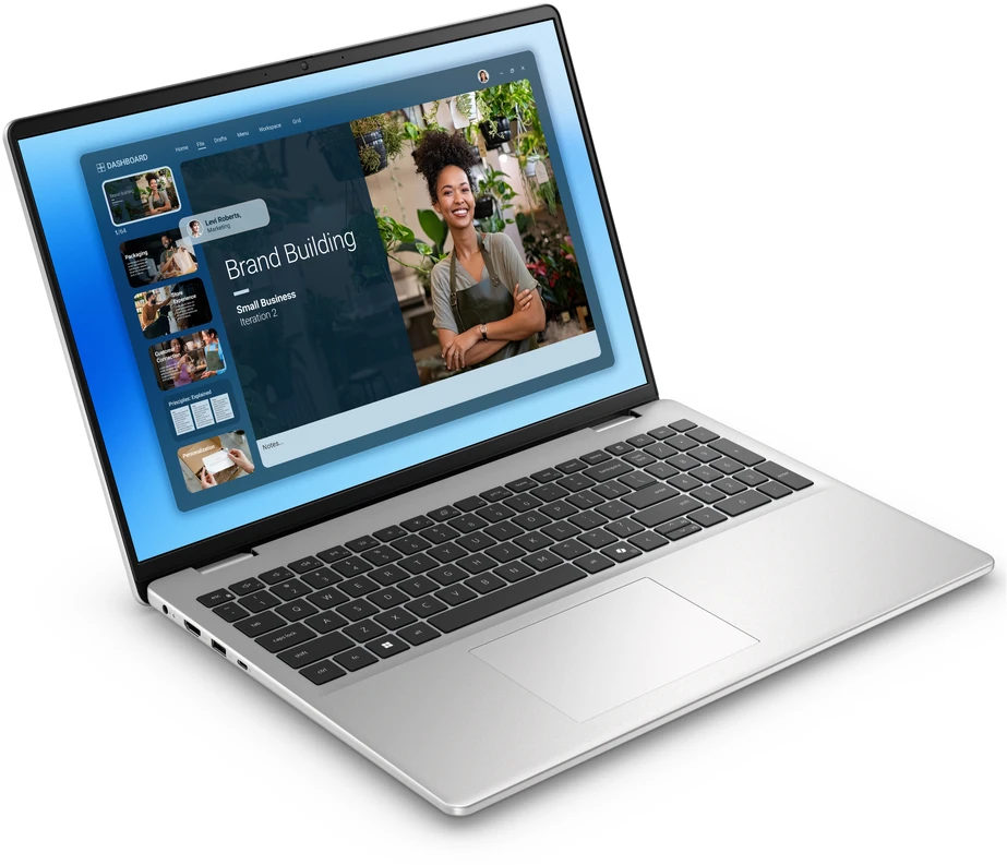 Nešiojamas kompiuteris Dell 16 DC16251 / Core 5 -120U / 16 GB / 512 SSD / 16" FHD+ / Intel UHD / FgrPr / WLAN + BT / JAV Kb / 4 Cell / W11Home / Platinum Sidabrinis / 3 metų „Prosupport“