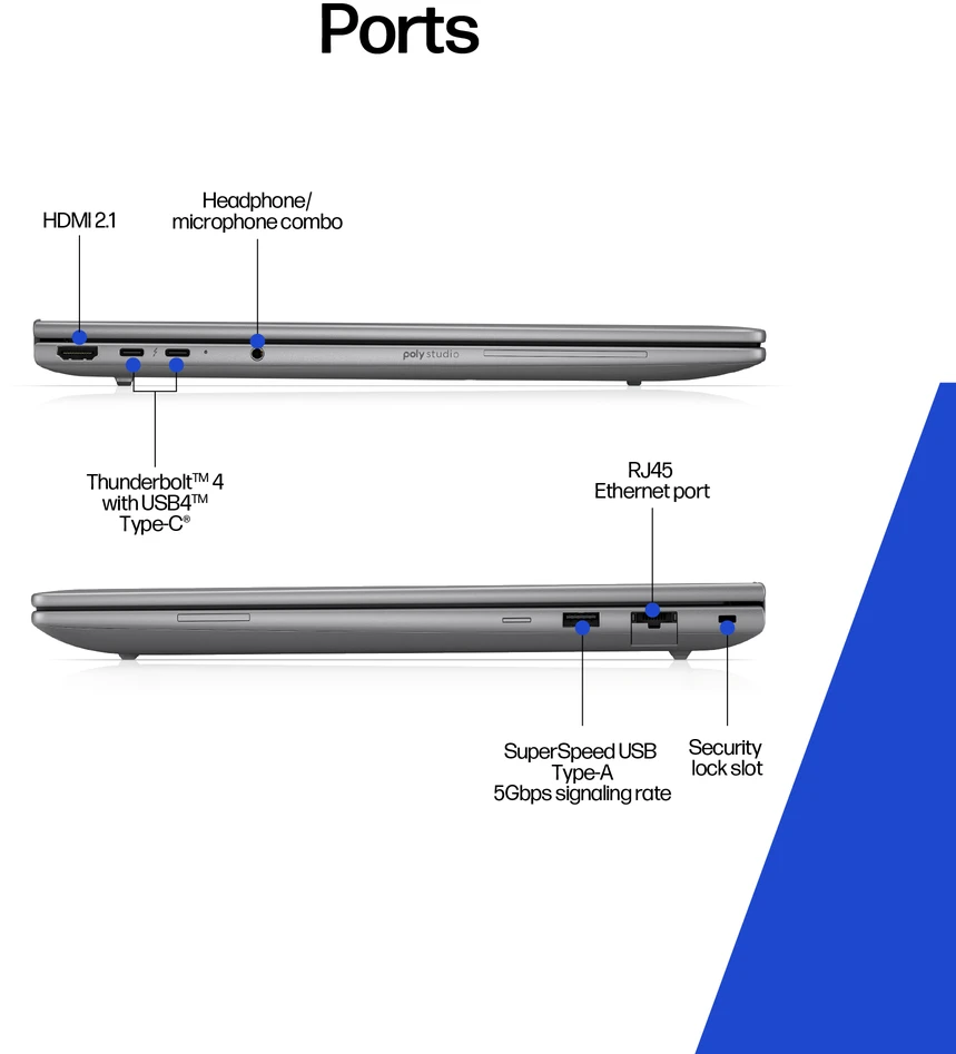 Nešiojamas kompiuteris HP ZBook 8 G1i 14 - Ultra 7-255H, 32GB, 1TB SSD, NVIDIA RTX 500 Ada 4GB, 14 WUXGA 400-nit AG, 5MP IR cam, WWAN-ready, Smartcard, FPR, US backlit klaviatūra, 77Wh, Win 11 Pro, 3 metai