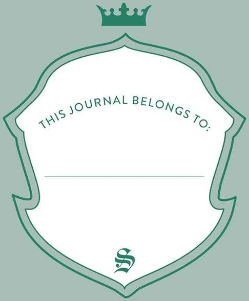 Insight Editions Knygutė - Slytherin Klasikinis Veganiškas Odinis Užrašų Bloknotas su 184 Puslapiais ir Rašikliu