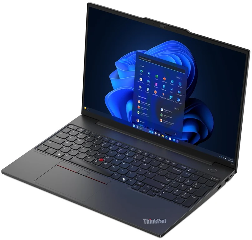 Klaviatūra Lenovo „ThinkPad E16 AMD Ryzen™ 7 7735U“ nešiojamasis kompiuteris, 40,6 cm (16 colių), lietimui jautrus ekranas, WUXGA, 16 GB DDR5-SDRAM, 1 TB SSD, „Wi-Fi 6“ (802.11ax), „Windows 11 Pro“, JAV anglų kalba, juoda, naujas, perpakuotas