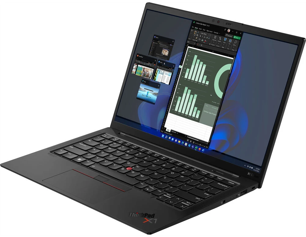 Nešiojamas kompiuteris Lenovo X1 Carbon G10; Intel® Core™ i7-1255U procesorius (10C/12T 3.5 - 4.7 GHz, 12MB) | 16GB LPDDR5 | 512GB M.2 SSD | 14.0” FHD+ IPS AG Eyesafe® | Intel® Iris® Xe | Intel® Wi-Fi® 6E AX211 + BT 5.2 | TB4 | Windows 11 PRO/Renew