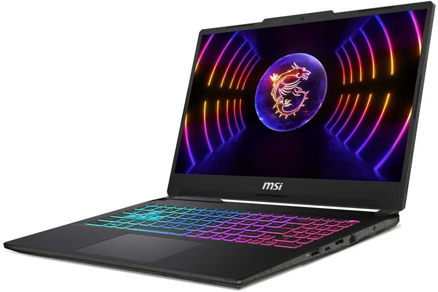 MSI Cyborg 15 - atviras kompiuteris su RGB klaviatūra