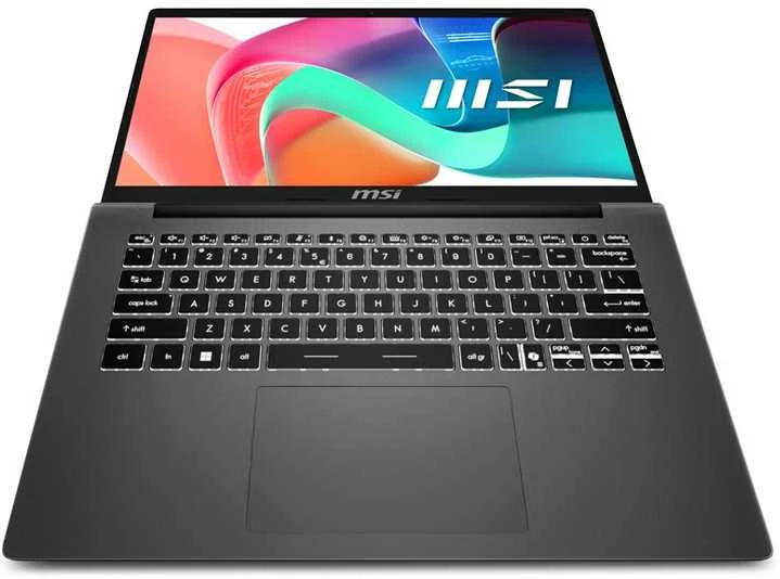 MSI Modern 14 F13MG-265PL i5-1334U 14.0" FHD 60Hz IPS lygio 16GB DDR4 3200 SSD 512Mbps Iris Xe Graphics W11Pro 3Y Nešiojamas kompiuteris