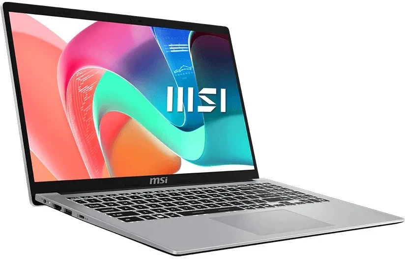 MSI Modern 15 F13MG-443PL i5-1334U 15.6" FHD 60Hz IPS lygio ekranas, 16GB DDR4 3200, 512GB SSD, Iris Xe Graphics, Windows 11 Pro, Platinos pilkas, 3 metų garantija