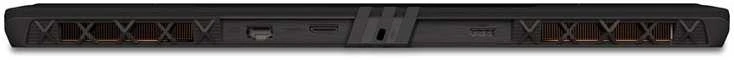 MSI Vector 16 HX kompiuterio galinė jungčių panelė