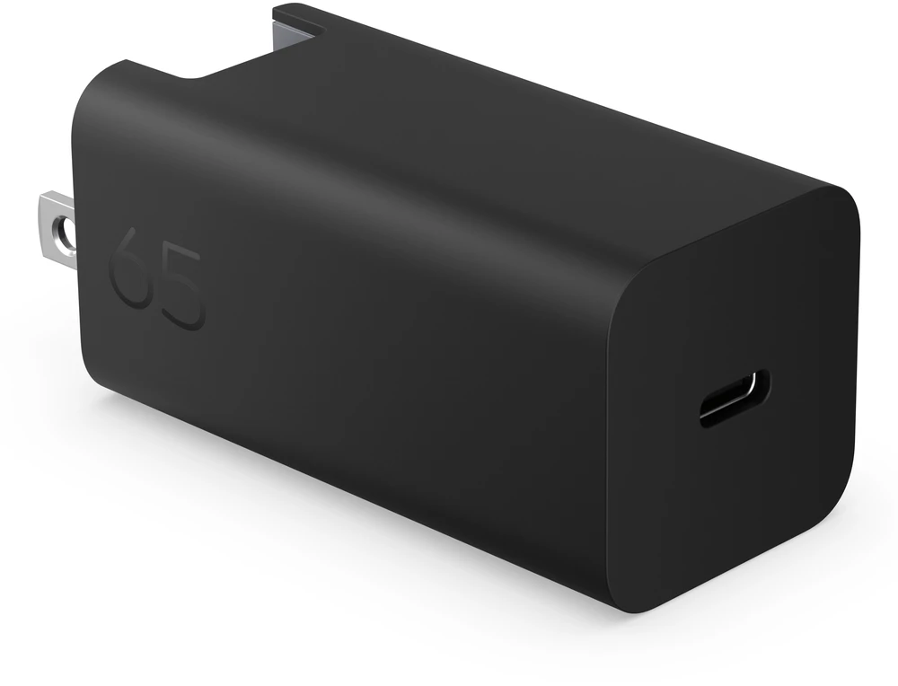 HP 65 W USB-C nešiojamojo kompiuterio GaN kintamosios srovės sieninis maitinimo adapteris ir nešiojamojo kompiuterio įkroviklis