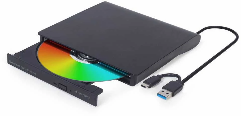 Gembird DVD-USB-031 External USB DVD drive, juodas
