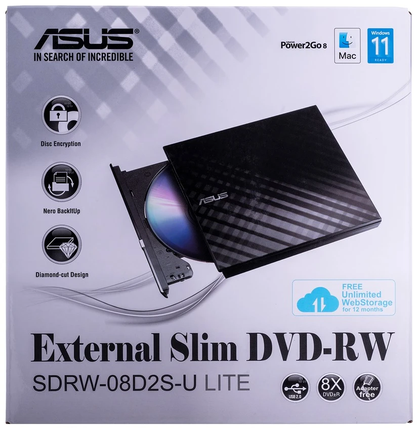 Asus | SDRW-08D2S-U Lite | Sąsaja USB 2.0 | DVD±RW | CD skaitymo greitis 24 x | CD įrašymo greitis 24 x | Juodas | Stalinis kompiuteris / Nešiojamasis kompiuteris