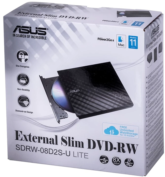Asus | SDRW-08D2S-U Lite | Sąsaja USB 2.0 | DVD±RW | CD skaitymo greitis 24 x | CD įrašymo greitis 24 x | Juodas | Stalinis kompiuteris / Nešiojamasis kompiuteris