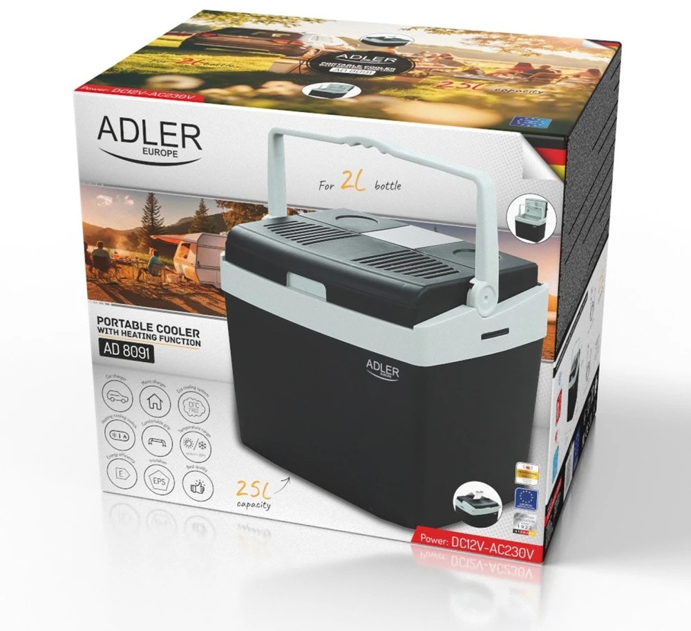 Adler nešiojamas aušintuvas | AD 8091 | 25 L | 230 V