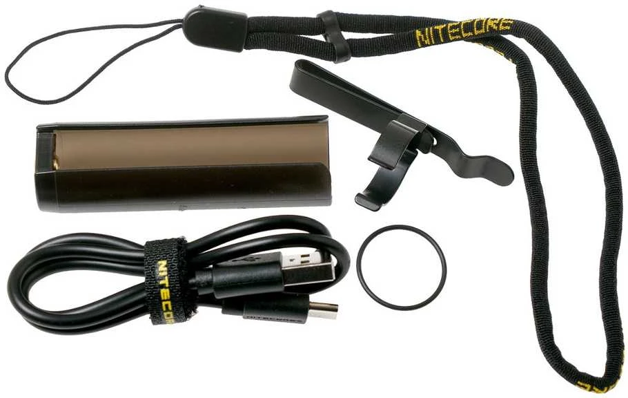 Nešiojamas žibintas - Nitecore E4K 4400 liumenų 200m spindulys USB-C įkraunamas