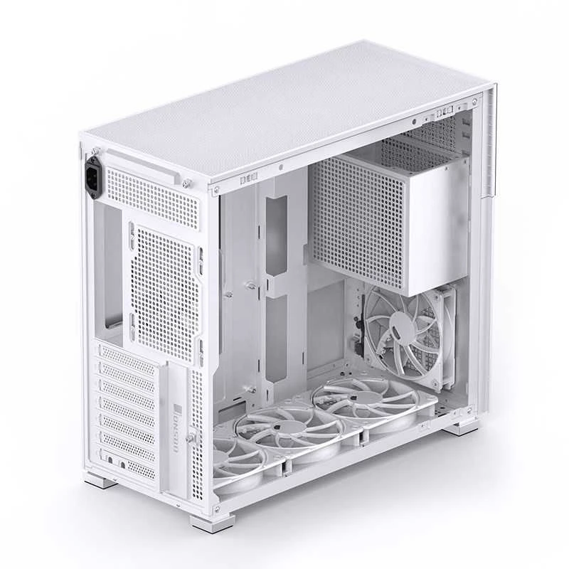 Jonsbo D41 MESH Screen ATX Case, Tempered Glass - baltas