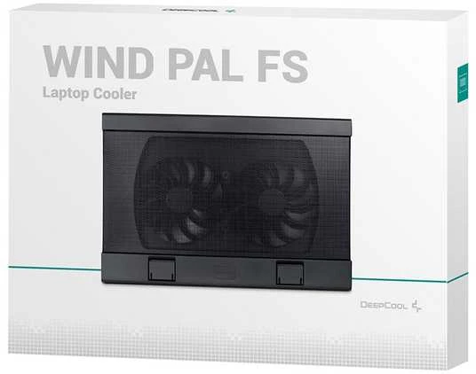 Deepcool | Nešiojamas kompiuteris aušintuvas Wind Pal FS, plonas, nešiojamas, didelio našumo, du 140 mm ventiliatoriai, 2 xUSB Hub, up tp 17" | 382x262x46mm mm | 922g g