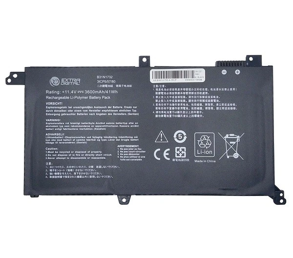 Extra Digital Pakaitinė Baterija - ASUS B31N1732, 3600mAh Pakaitinė Baterija
