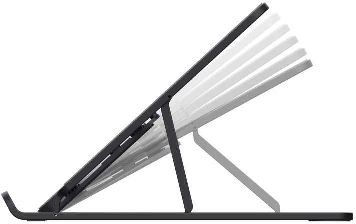 „Trust Primo Foldable“ – nešiojamojo kompiuterio ir planšetinio kompiuterio stovas, 40,6 cm (16 colių), pilkas