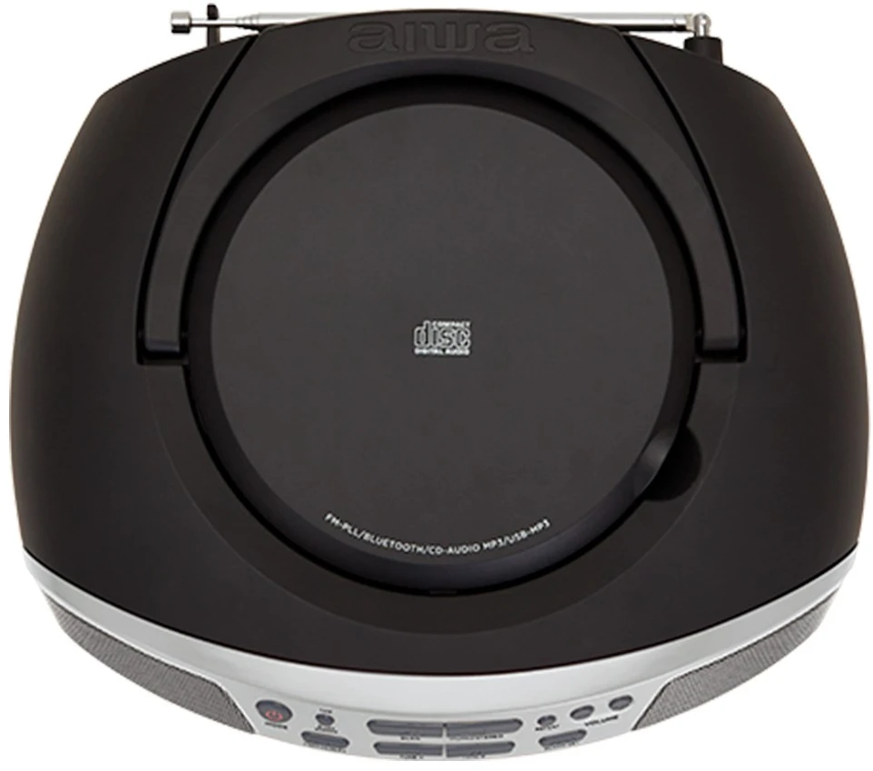 Aiwa BBTU-400SL portable stereo system Analog & digital 6 W FM Sidabrinis MP3 playback