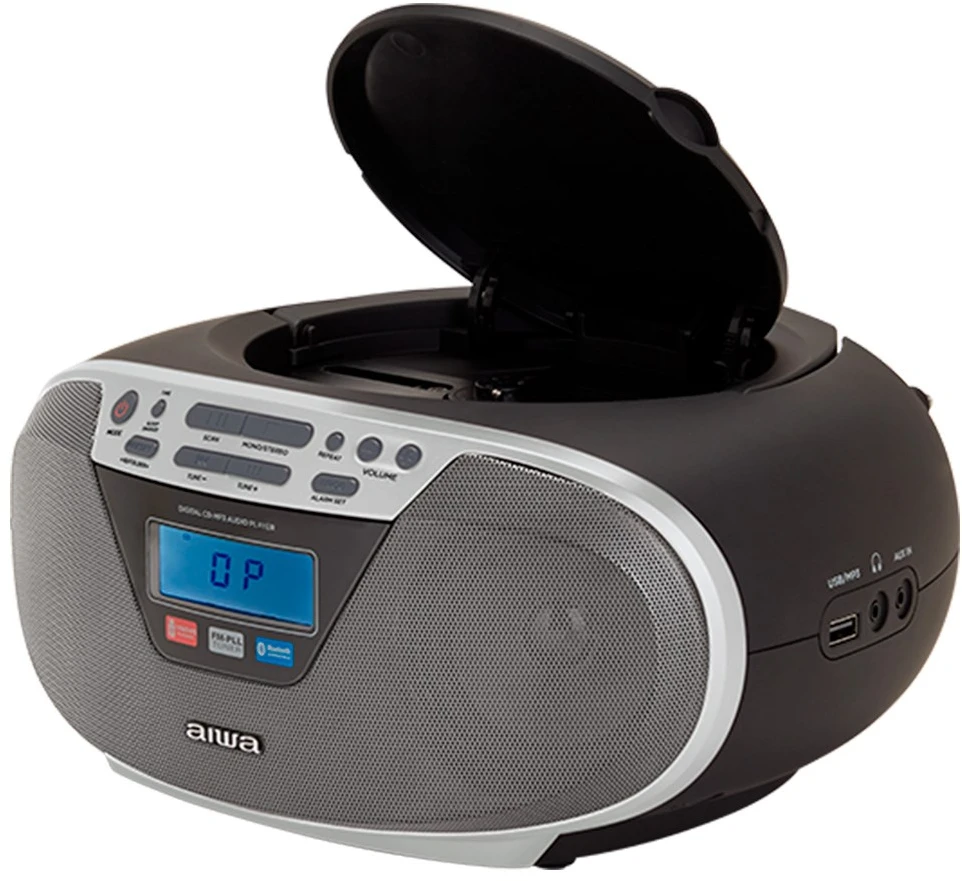 Aiwa BBTU-400SL portable stereo system Analog & digital 6 W FM Sidabrinis MP3 playback