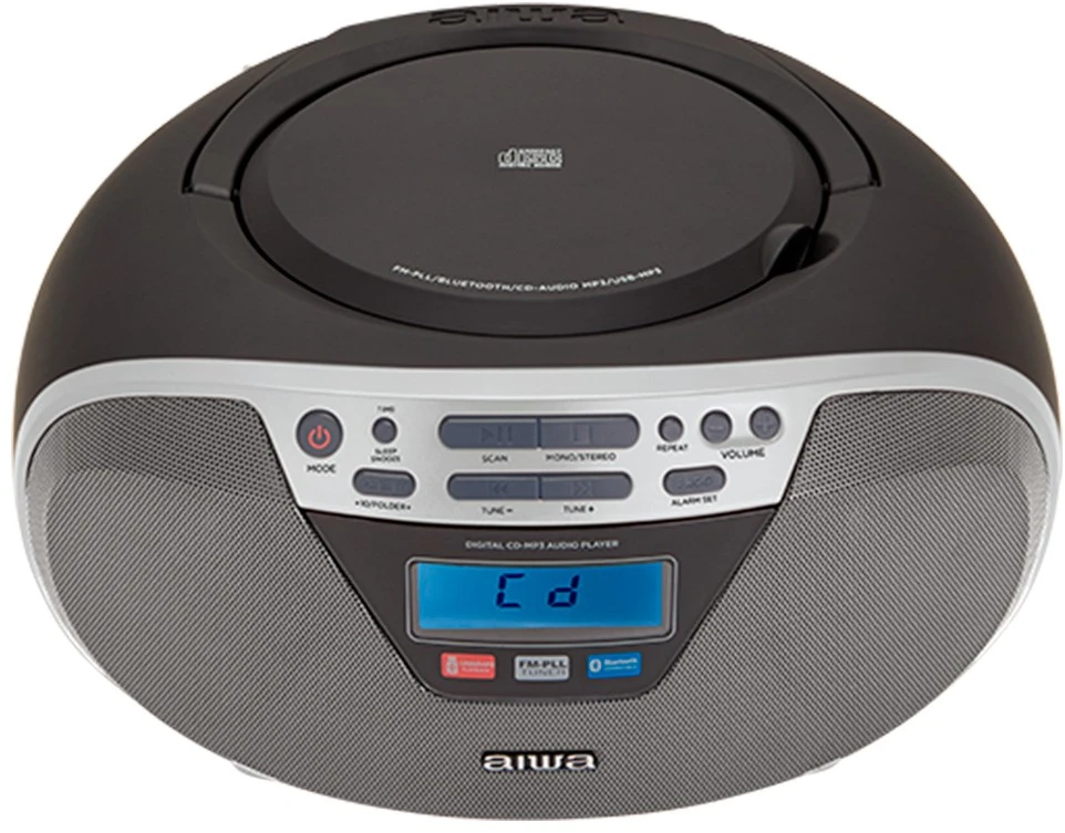 Aiwa BBTU-400SL portable stereo system Analog & digital 6 W FM Sidabrinis MP3 playback