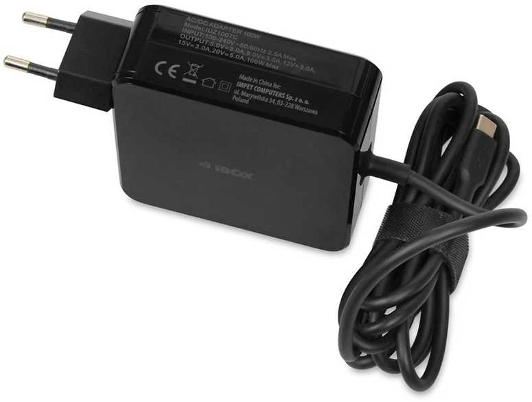 iBOX IUZ100TC nešiojamojo kompiuterio pakrovėjas PD 100W, E-mark lustas
