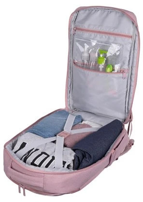 Nešiojamojo kompiuterio kuprinė - Natec Camel Lite 15.6" Su planšetės skyriumi Rožinė