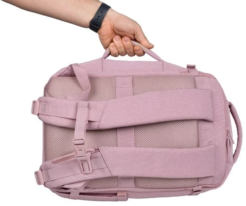 Nešiojamojo kompiuterio kuprinė - Natec Camel Lite 15.6" Su planšetės skyriumi Rožinė