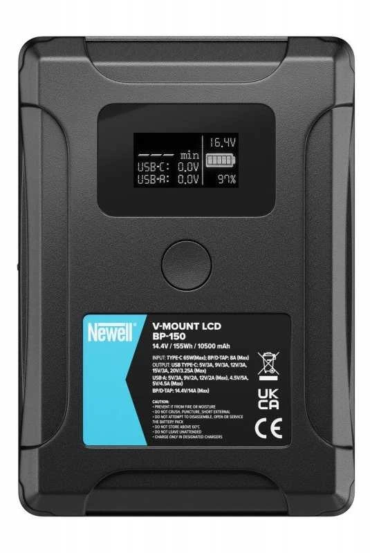 Newell BP-150 LCD V-Mount baterijų paketas