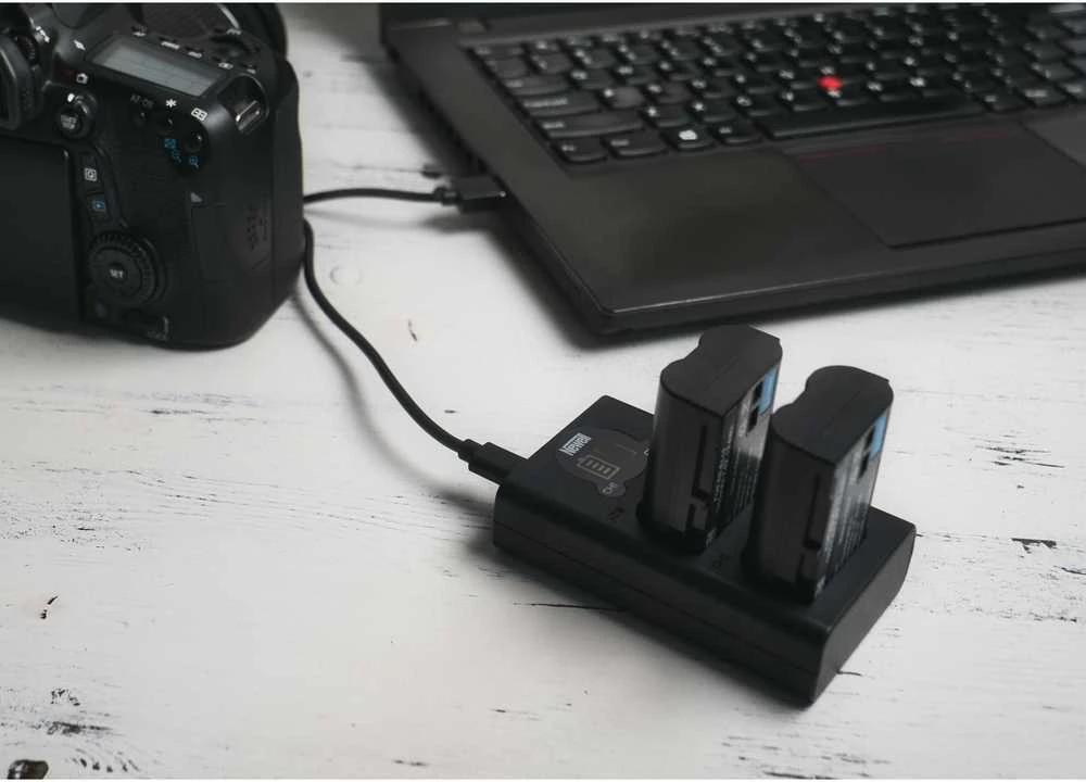 Newell DL-USB-C dviejų kanalų įkroviklis skirtas EN-EL3e