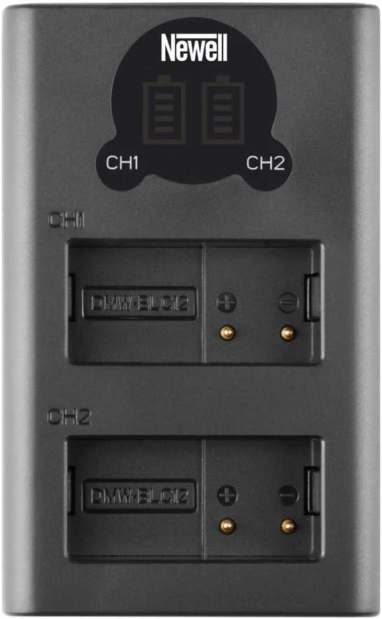Newell DL-USB-C dviejų kanalų įkroviklis, skirtas DMW-BLC12
