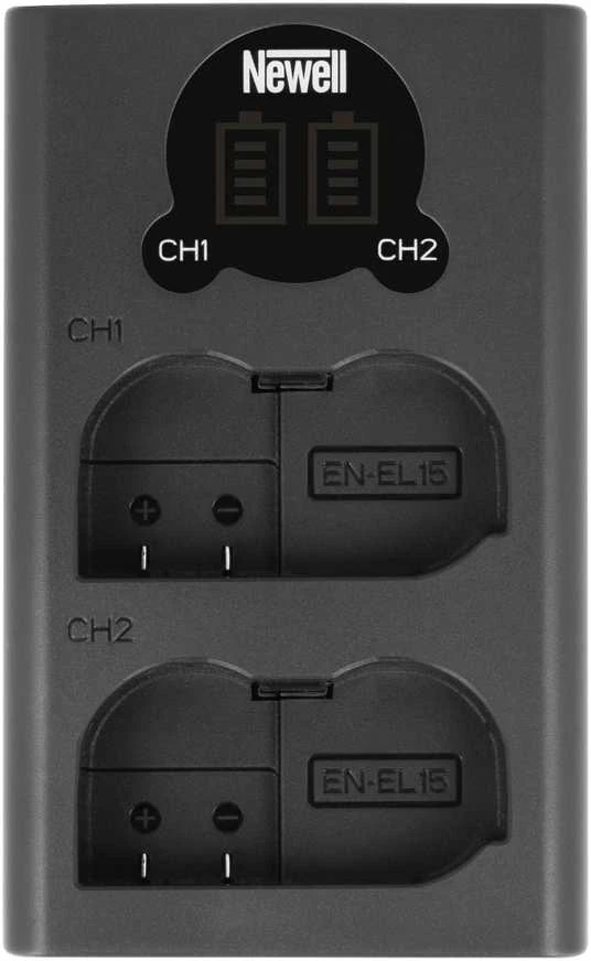 Newell DL-USB-C dviejų kanalų įkroviklis, skirtas EN-EL15