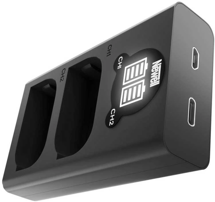 Newell DL-USB-C dviejų kanalų įkroviklis DMW-BLK22 akumuliatoriui
