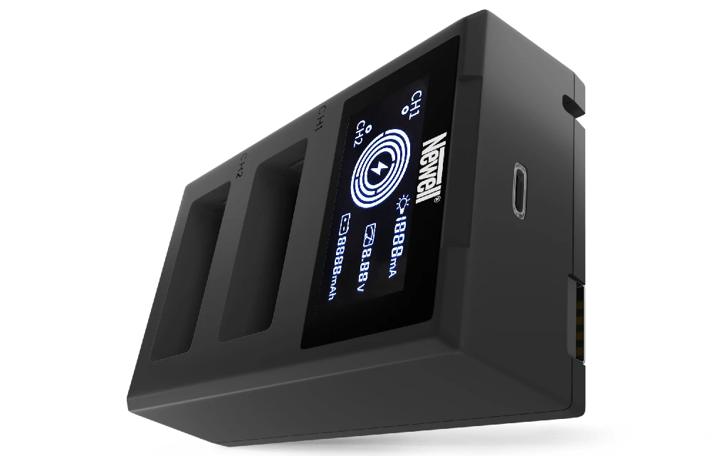 Newell FDL-USB-C dviejų kanalų įkroviklis, skirtas LP-E17