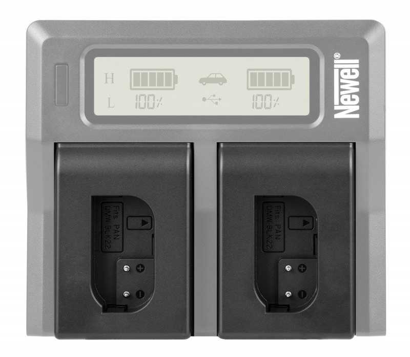 Newell įkroviklio adapterio plokštė DMW-BLK22 baterijoms, skirta Panasonic